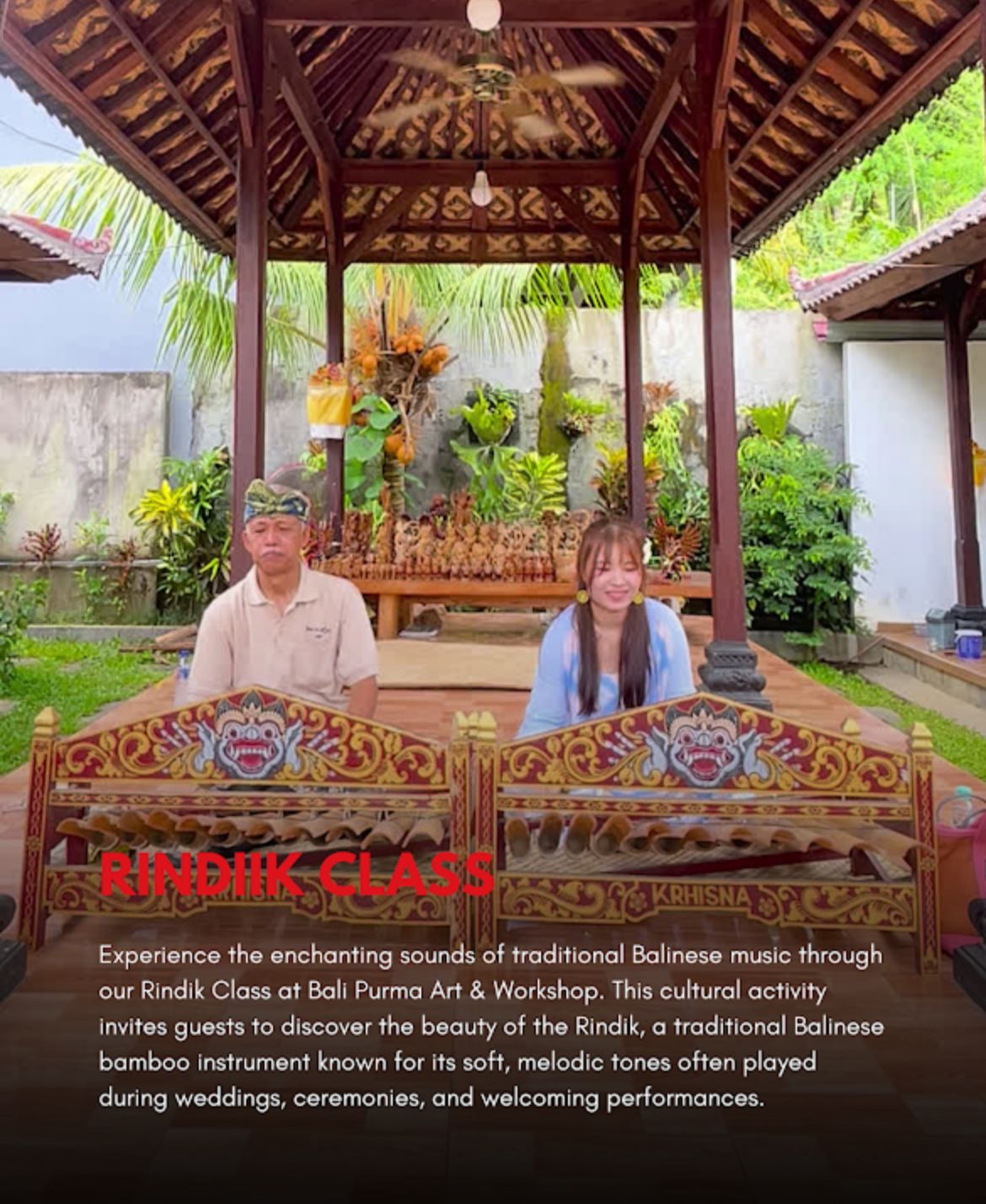 Ubud: Balinese Rindik Music Workshop with Welcome Drink