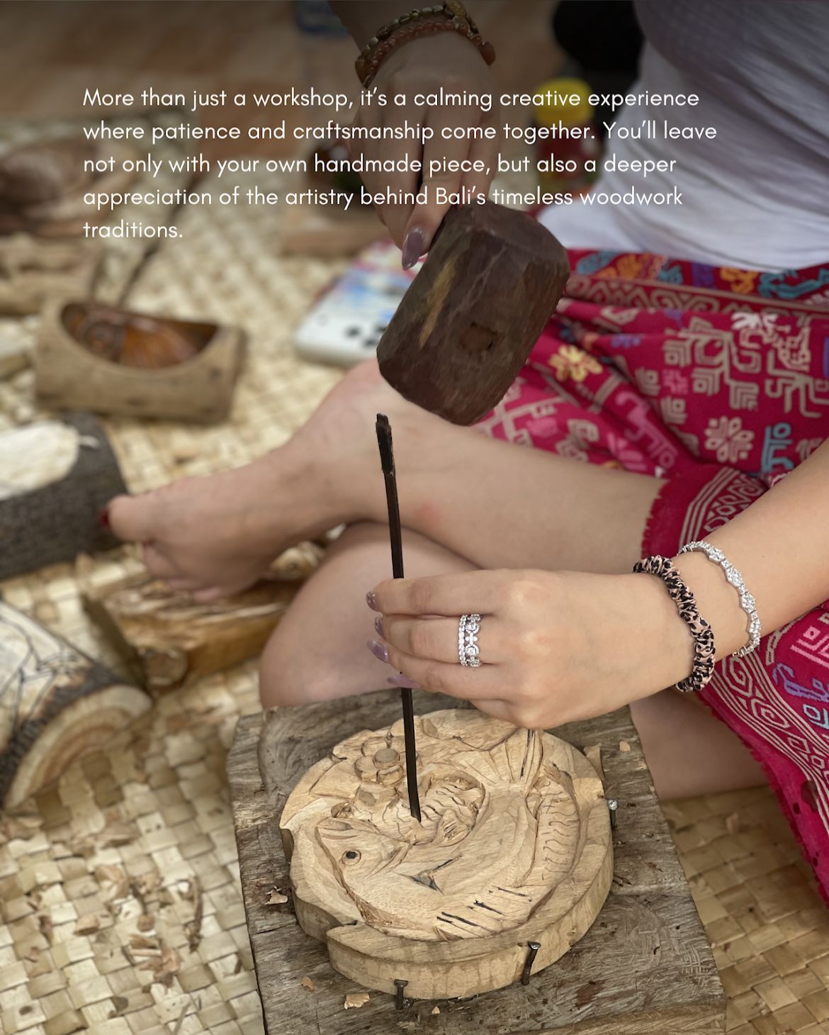 Ubud: Balinese Woodcarving Workshop with Master Carver